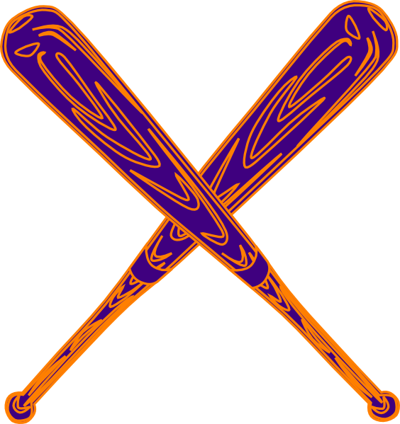 purple clipart baseball
