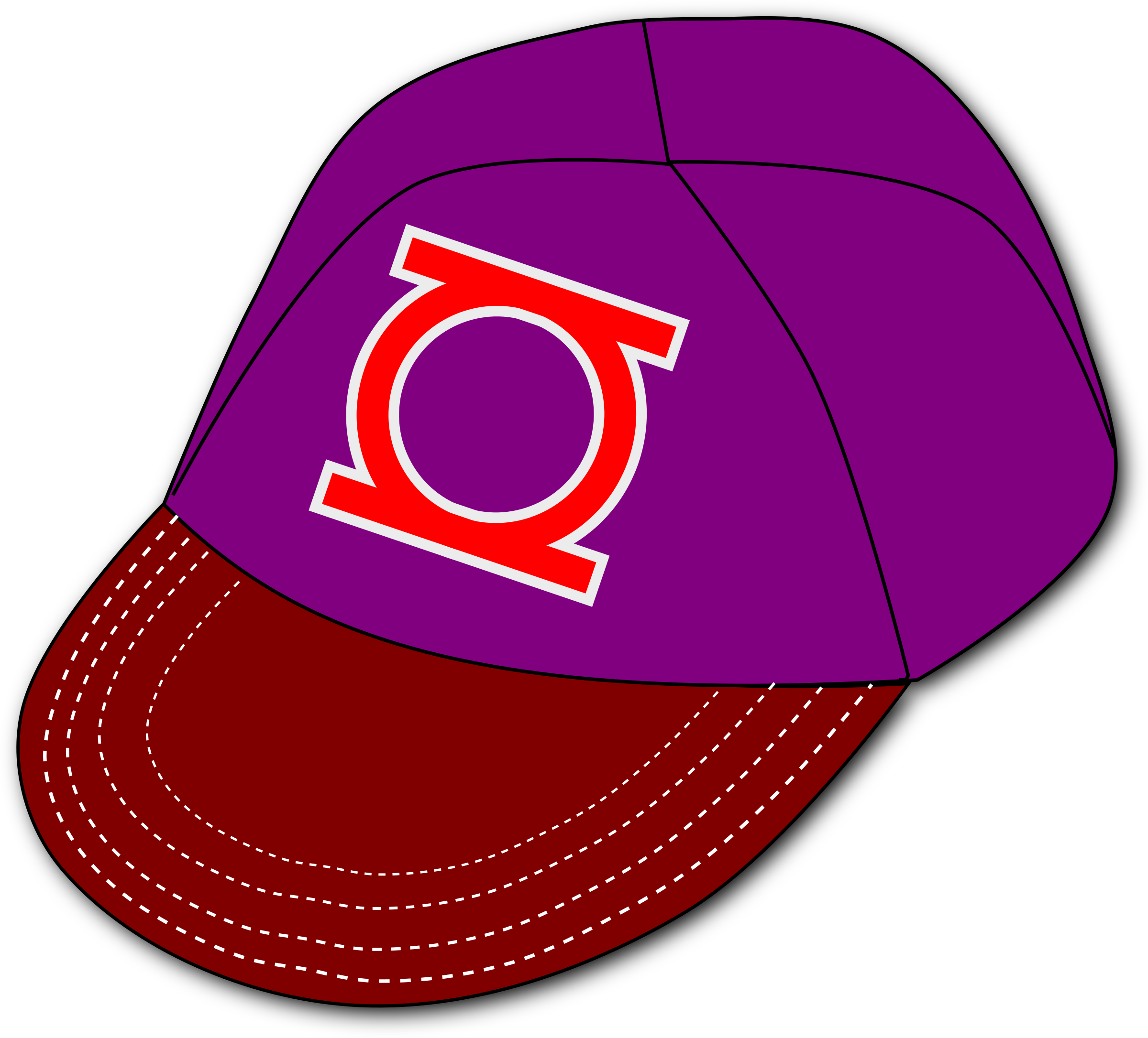 purple clipart baseball