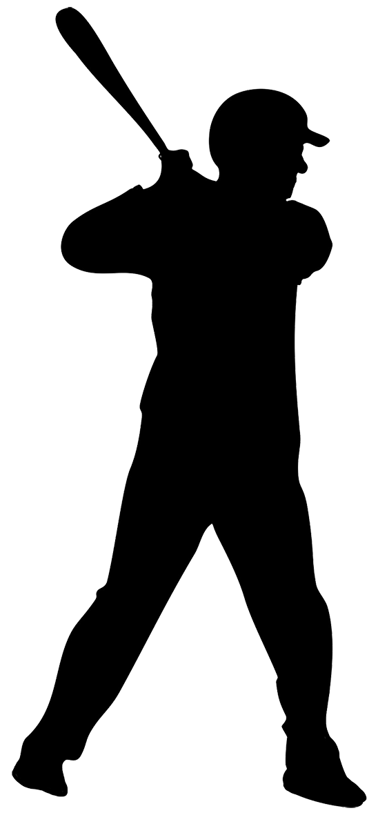 Clipart baseball silhouette. Player 