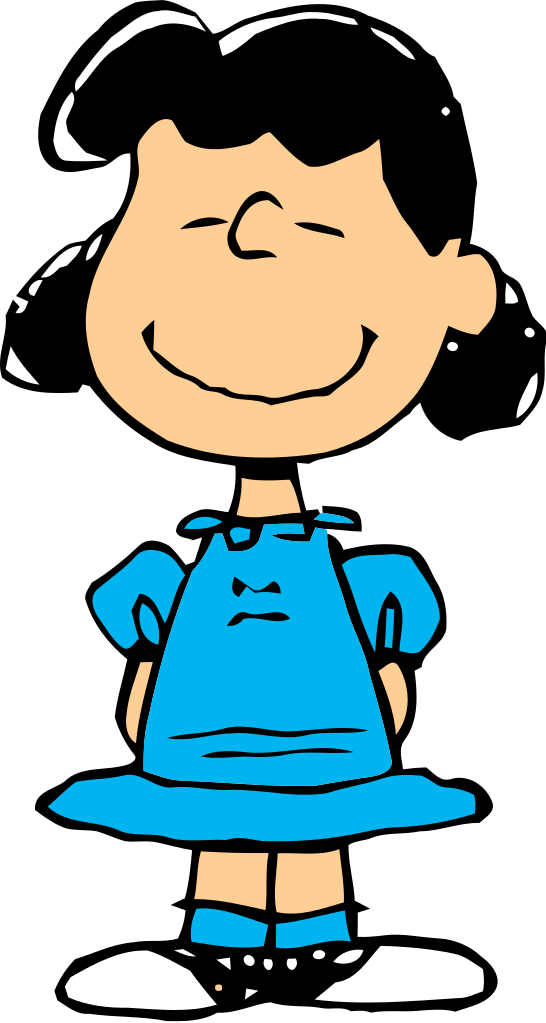Positive clipart unscathed. Peanuts character lucy print
