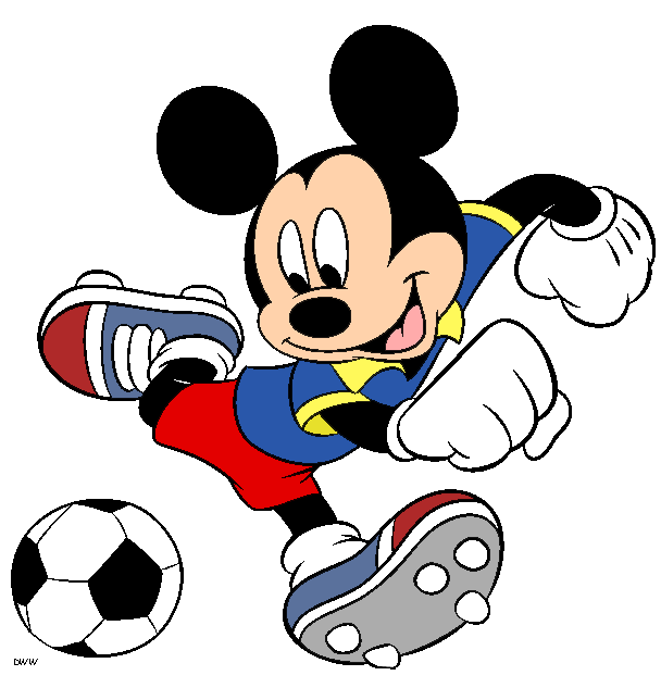 Disney soccer clip art. Sports clipart mickey