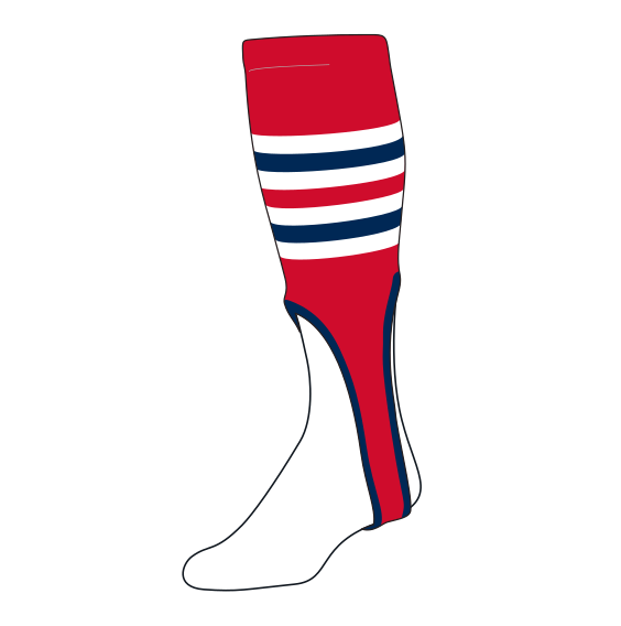 clipart baseball sock