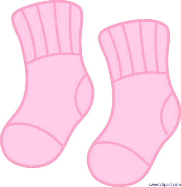 pink clipart socks