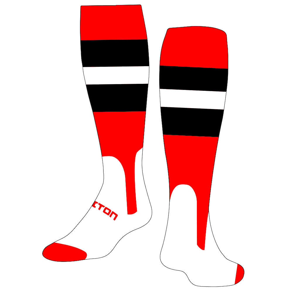 clipart baseball sock