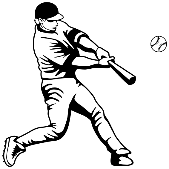 clipart baseball stance