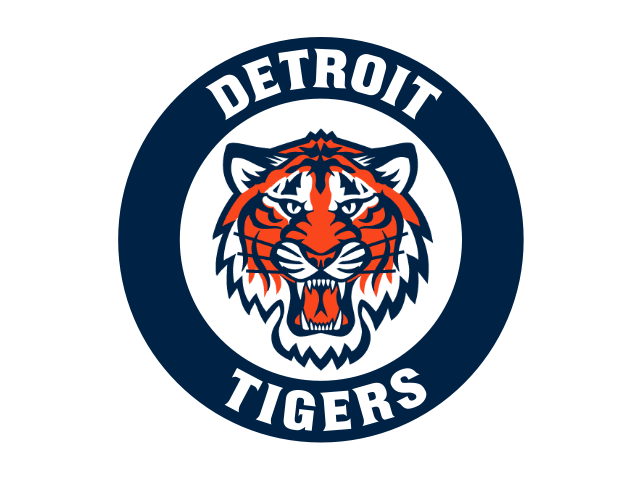 Detroit tigers circle logo. Clipart baseball tiger