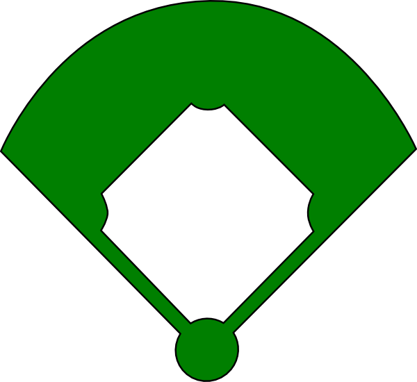 Diamond clipart kickball. Baseball field clip art