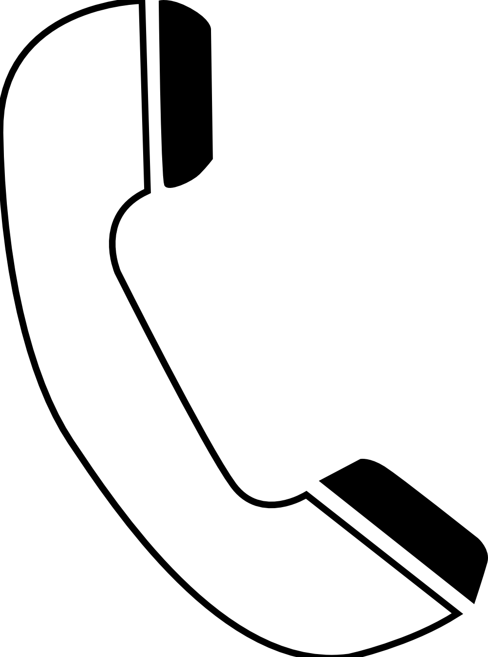 Clipart phone black and white, Clipart phone black and white ...