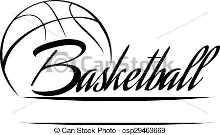Vector stock illustration royalty. Clipart basketball banner