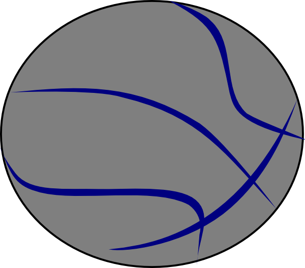 clipart basketball blue
