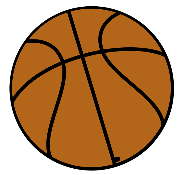 clipart basketball brown