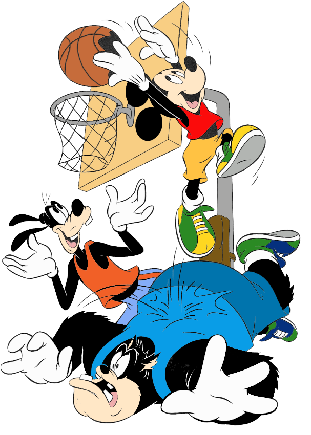  collection of mickey. Clipart friends basketball
