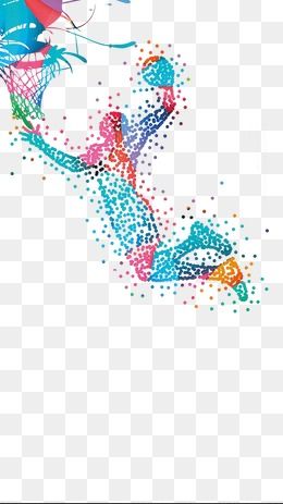  competition. Clipart basketball colorful