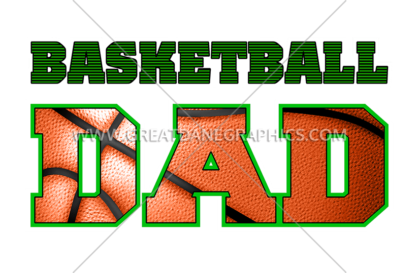 Clipart basketball dad. Production ready artwork for