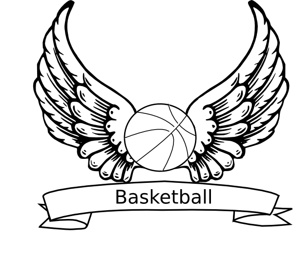 clipart basketball drawing