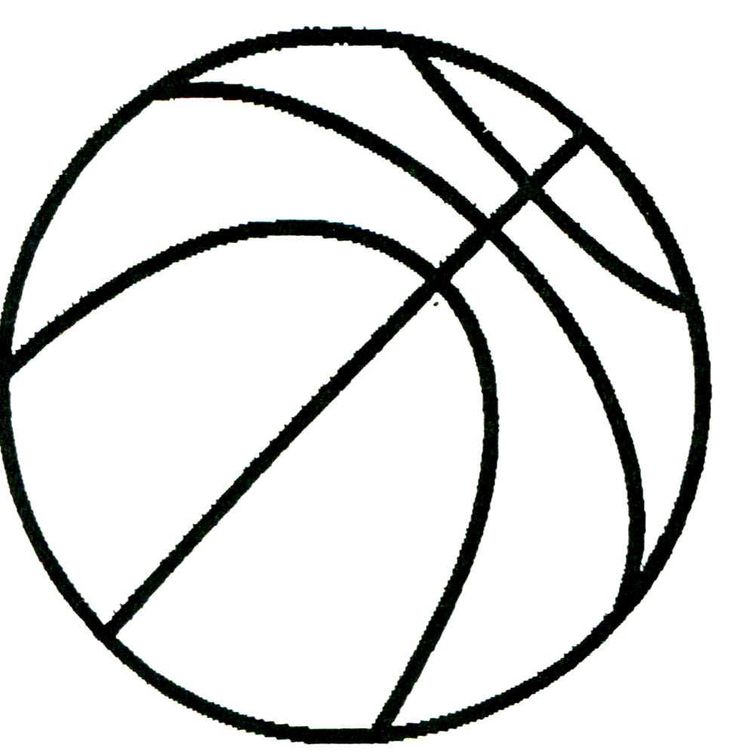 clipart basketball drawing