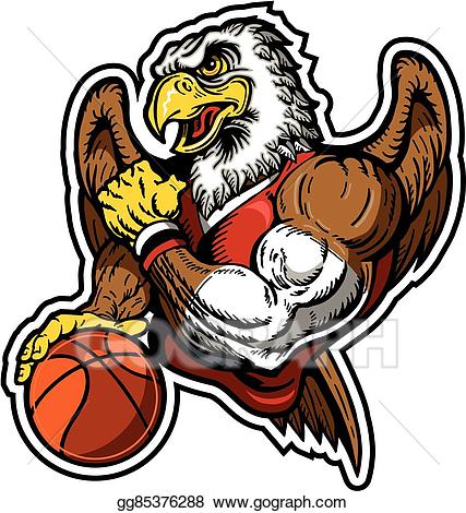 clipart basketball eagle