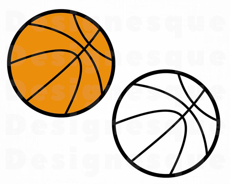 Clipart basketball file. Outline svg files for