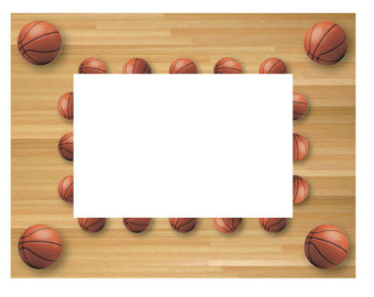 clipart frame basketball