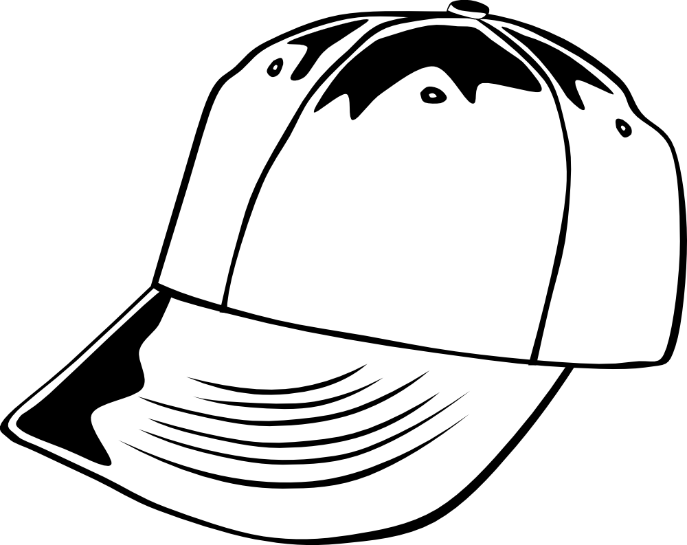 Baseball hat and ball. Fashion clipart cap