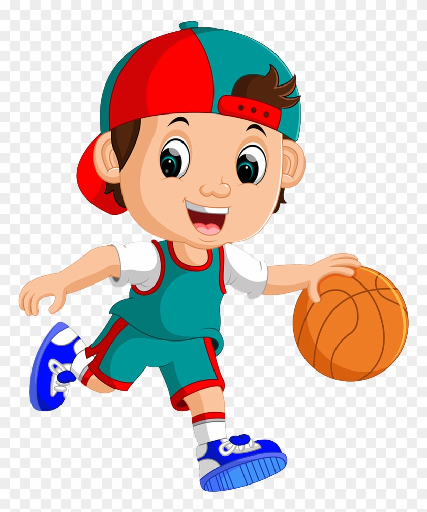 clipart basketball kid