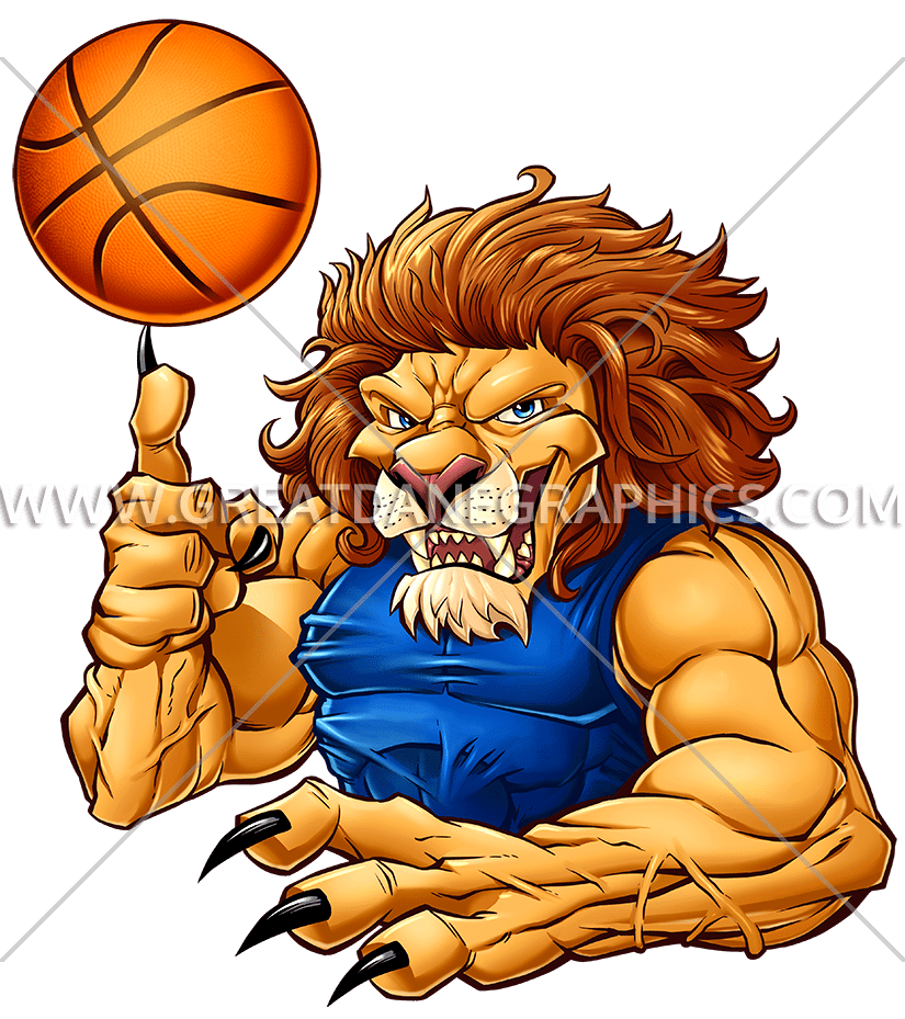 lion clipart basketball