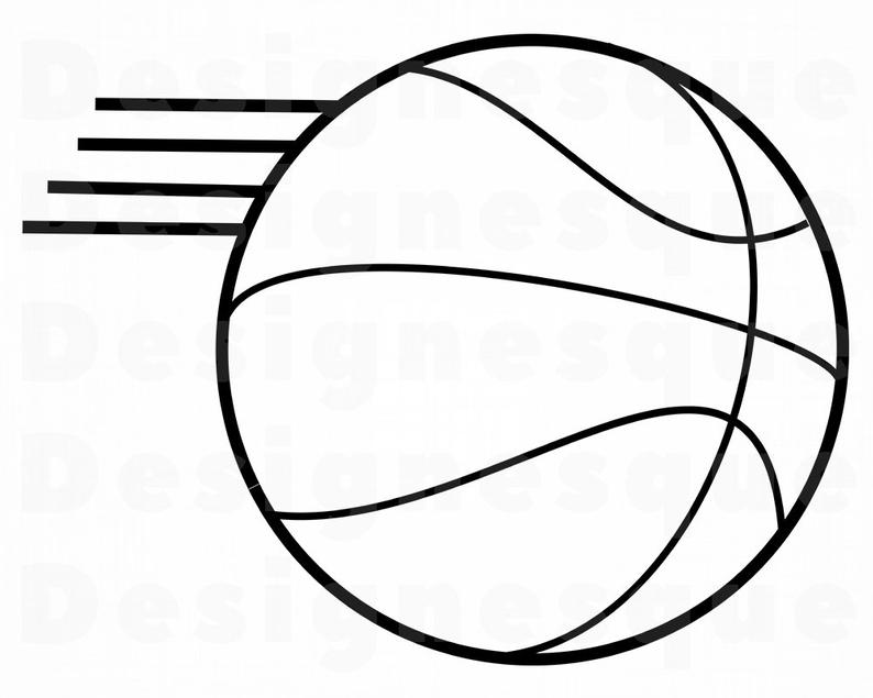 Basketball Drawing Outline