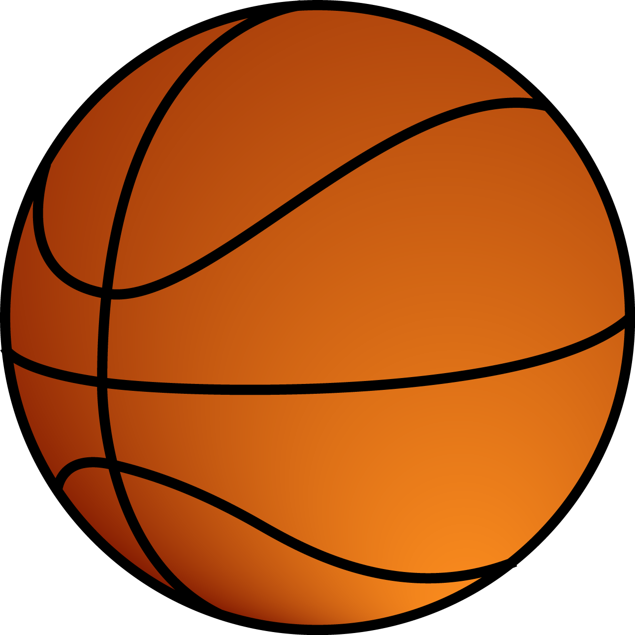 Basketball png images. Six isolated stock photo
