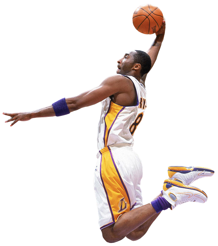 Kobe silhouette at getdrawings. Clipart basketball person