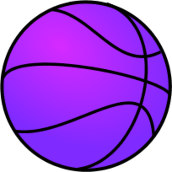 clipart basketball purple