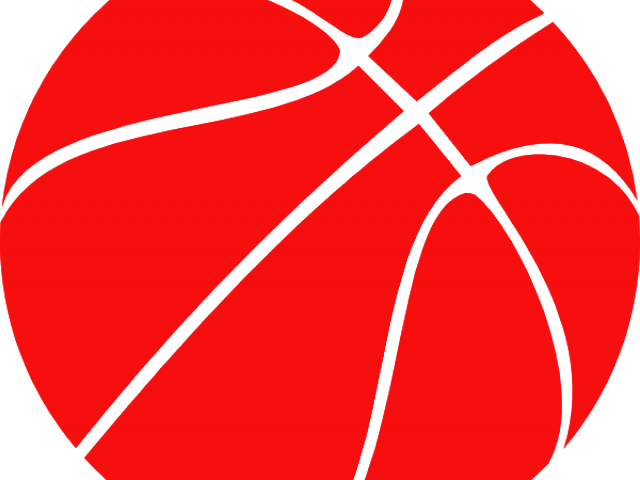 clipart basketball red