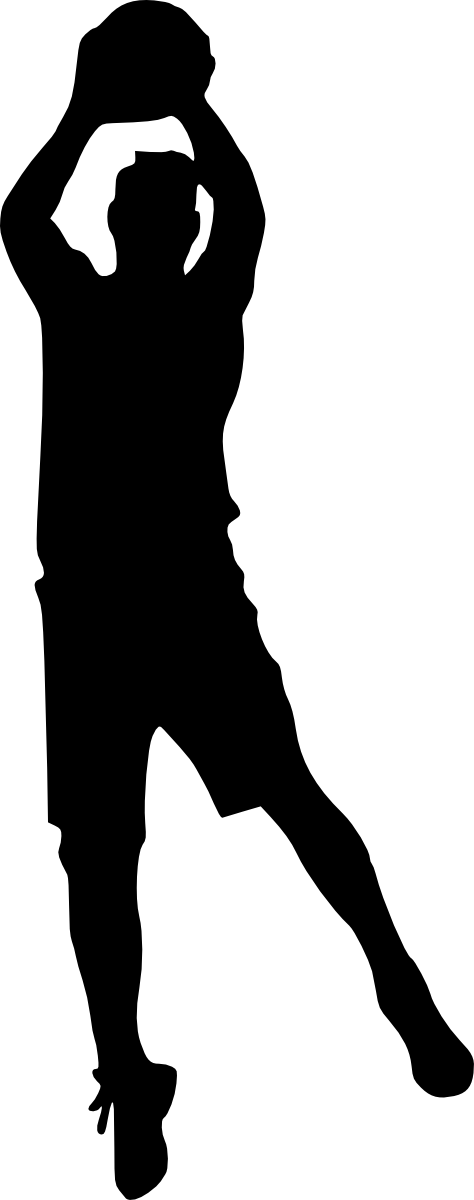 clipart basketball silhouette