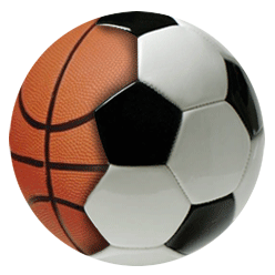 clipart basketball soccer