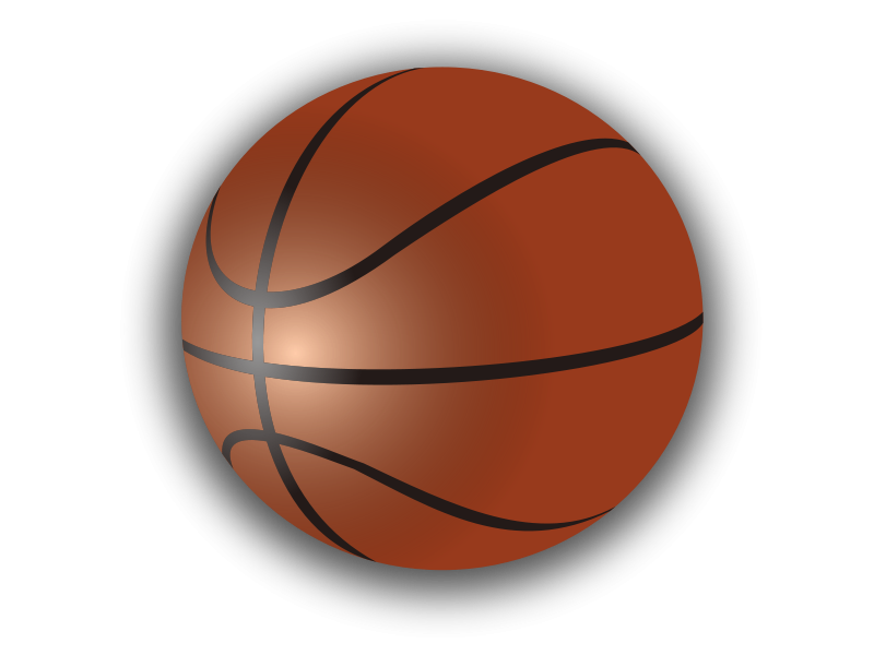 orange clipart basketball
