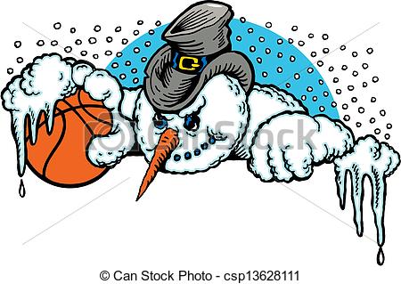 clipart basketball winter
