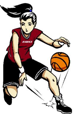clipart basketball woman