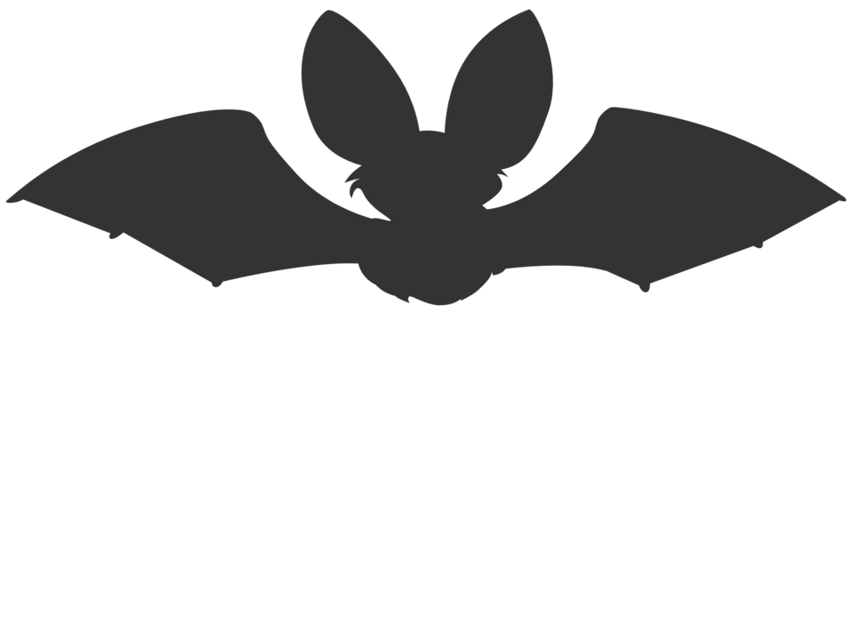 silhouette clipart bat