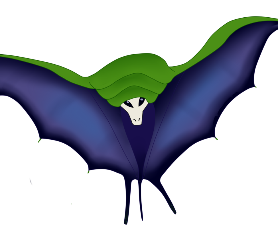 Swooping evil by maduuu. Clipart bat blue