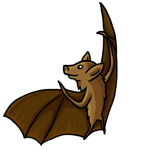 clipart bat brown bat