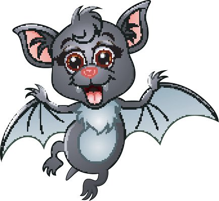 clipart bat cartoon