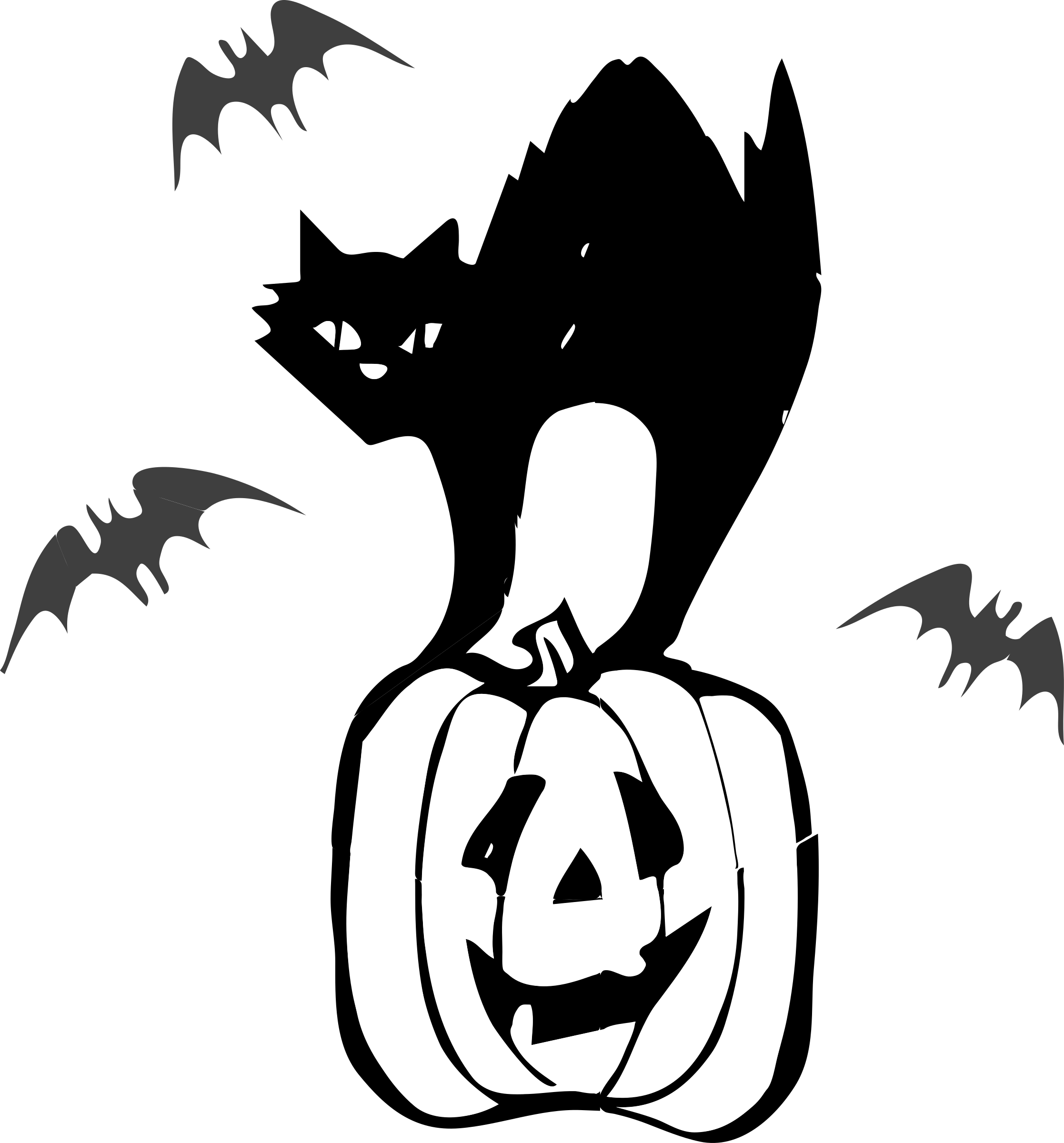 kitty clipart halloween