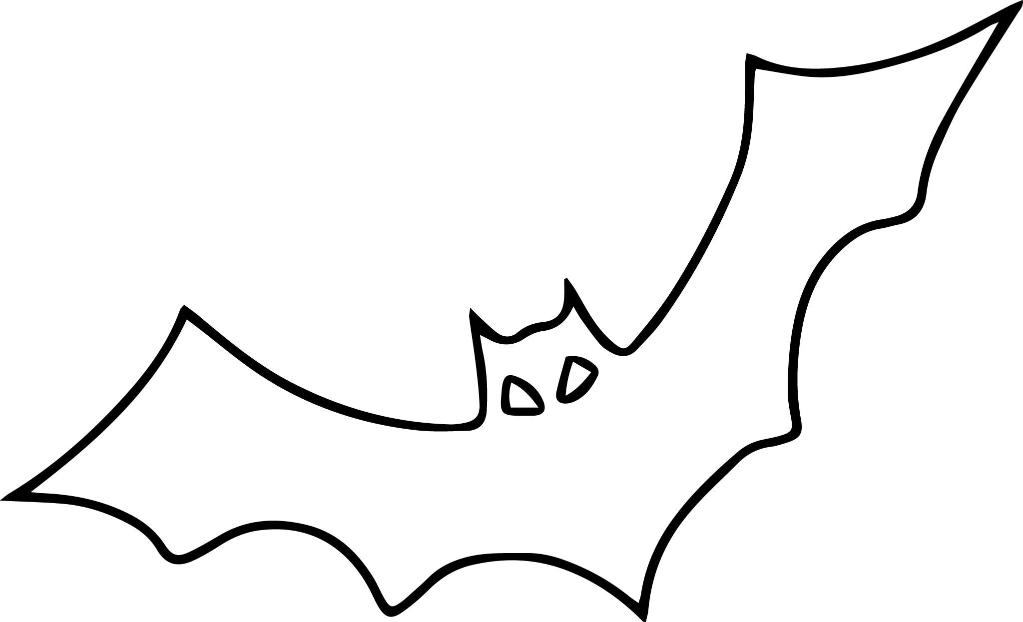 clipart bat colouring