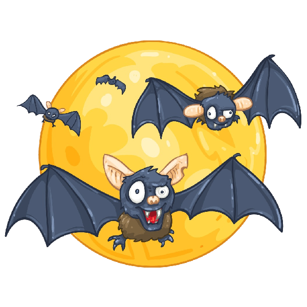 clipart bat cute