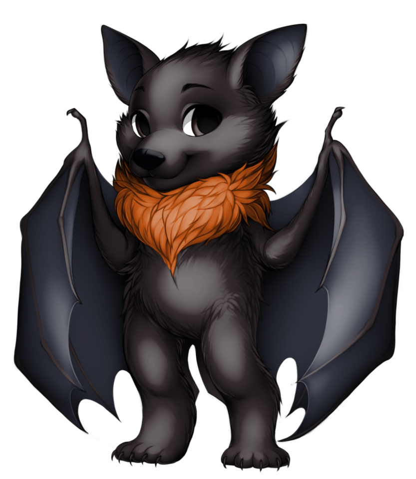 clipart bat flying fox