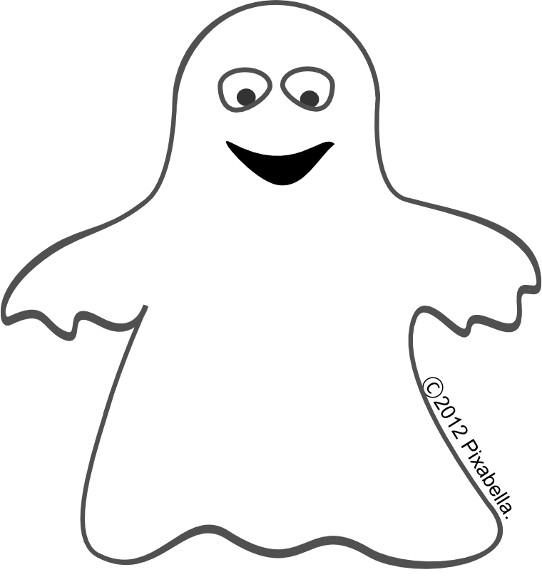 clipart ghost flying