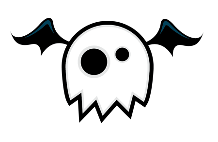 clipart bat ghost