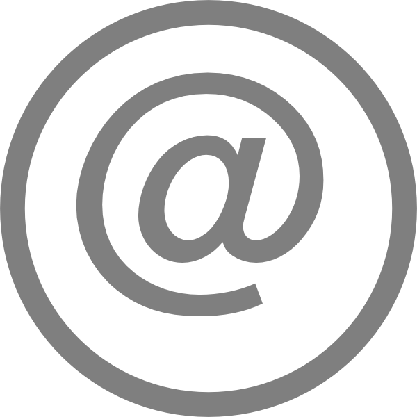 Clipart bat grey. Email logo large clip