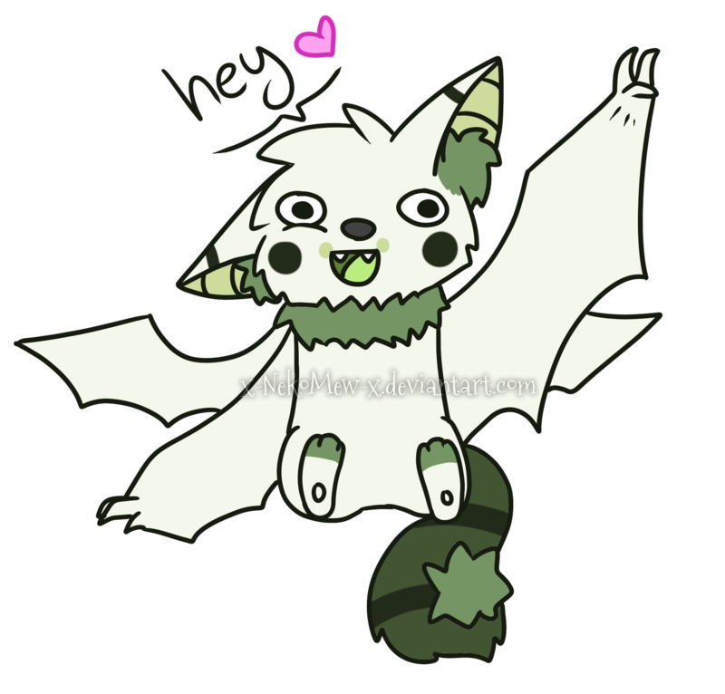 Clipart bat kawaii. Super adorable desuu puff