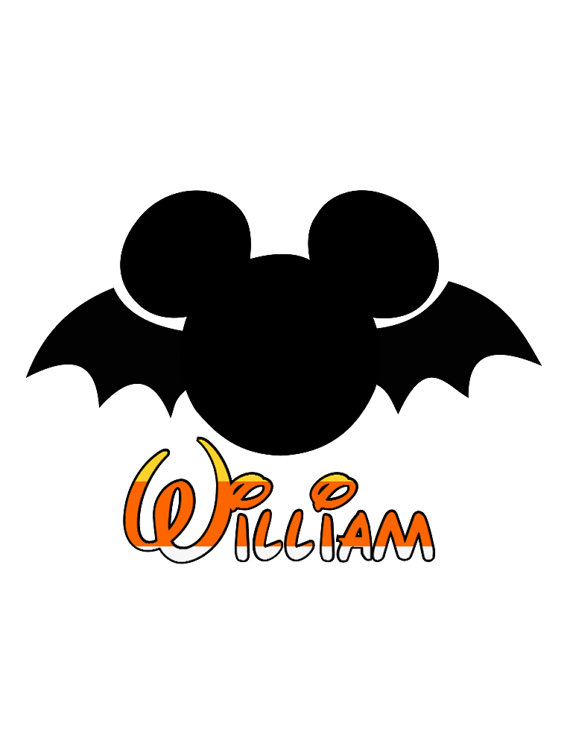 clipart bat mickey mouse
