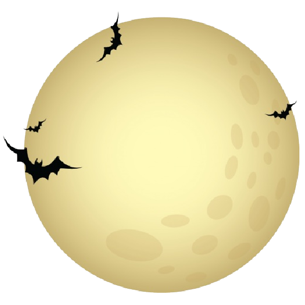 clipart halloween moon